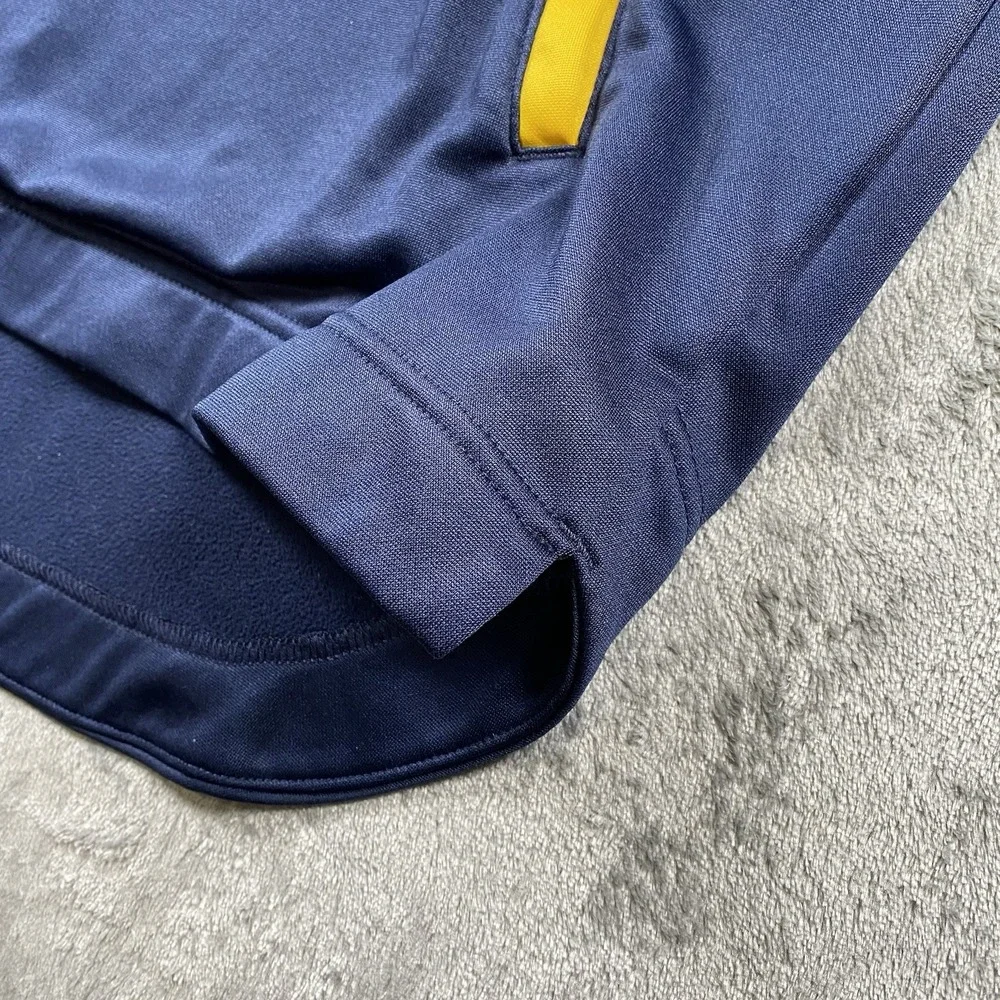 Jordan Michigan Wolverines Sweatshirt Mens Size M Blue Therma Scuba 2-Hit Hoodie